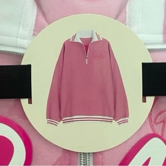 SOLD!! NIB Barbie Pink Quarter Zip Long Sleeve Sweatshirt in Mattel Gift Box - Picture 11 of 16